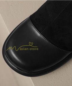 ロングブーツ | レディース ブーツ 秋冬 シューズ 靴 太ヒール チャンキーヒール 合皮ブーツ PUブーツ ロング靴 コスプレ COS くつ 大人 サイドファスナー