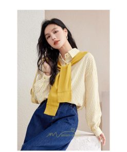 シャツ・ブラウス | ブラウス トップス レディース シフォン ボーダー柄 フォーマル スーツ インナー オフィス カジュアル 入学式 入園式 卒業式 母 七五三 受験 ママ 卒園式