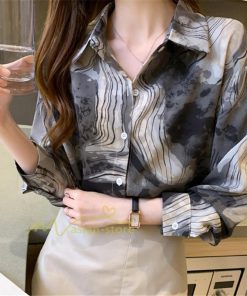 シャツ・ブラウス | ブラウス トップス シャツ レディース シフォン 無地 長袖シャツ ファッション カジュアル エレガント 細身 優雅 オシャレ レトロ風 上品 カーディガン 通勤 OL