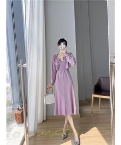 ニットワンピース | セットアップ レディース 秋冬 きれいめ ロング丈無地 20代30代40代50代 長袖 可愛い お出かけ 大人 通勤 韓国風 着痩せ