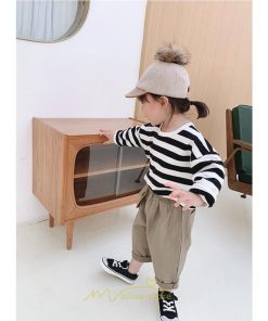 衣装 服 | 子供服 長袖Tシャツ キッズ 男の子 女の子 ロンT トップス 長袖 コットン 春 秋 カジュアル ボーダー柄 ナチュラル 可愛い 男女兼用