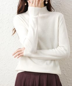 ニット・セーター | プチハイネックニットトップス レディース