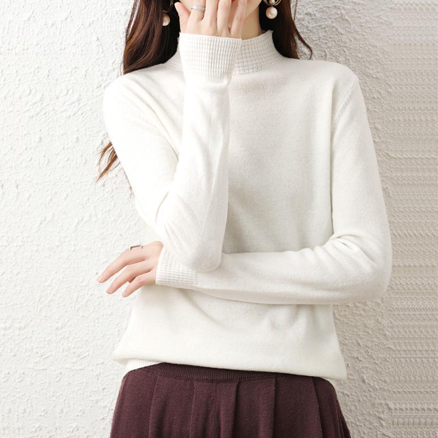 ニット・セーター | プチハイネックニットトップス レディース