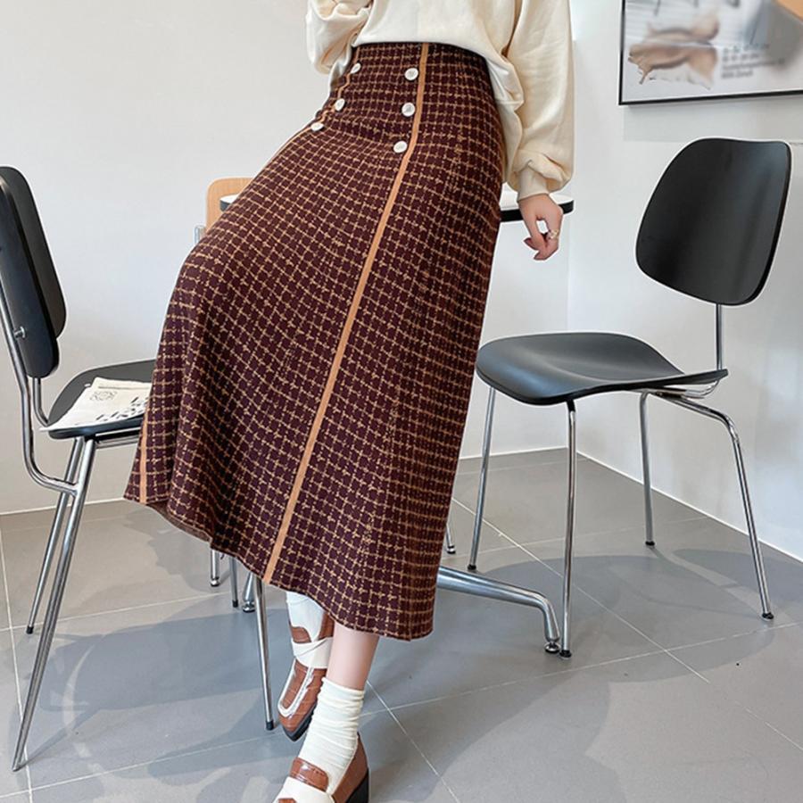 フレアスカート | フレアスカートニットスカートハイウエスト