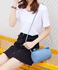 ショルダーバッグ | ミニ ドラムバッグ レディース かわいい 小さめ ロールバッグ