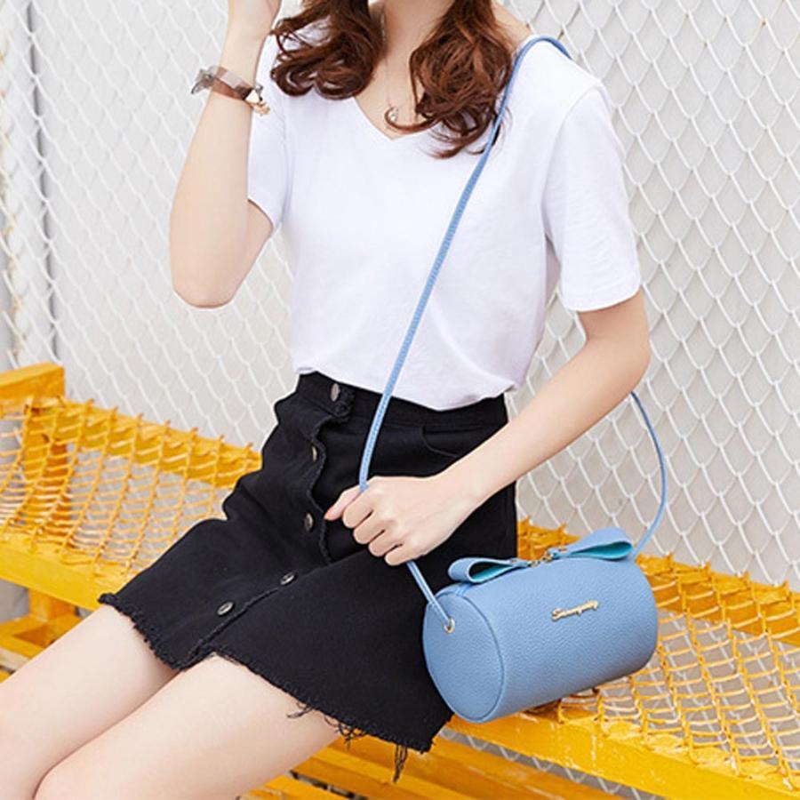 ショルダーバッグ | ミニ ドラムバッグ レディース かわいい 小さめ ロールバッグ