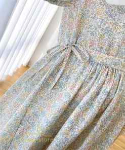 ワンピース | マタニティレディース Aライン 妊婦服 体型カバー 着痩せ マタニティウェア 小花柄 柔らか きれいめ お出かけ マタニティ 夏服 ひざ下丈