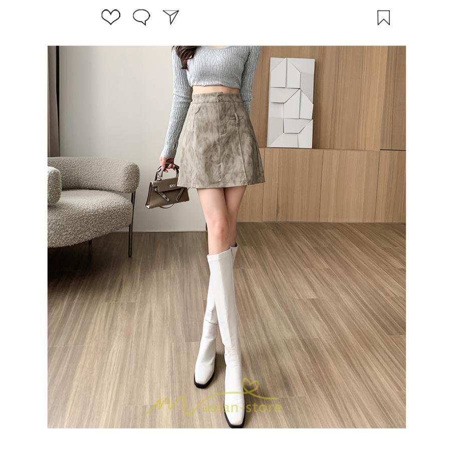 スカート | ミニレザーレディース タイト 秋 冬 ヒョウ柄 Aライン ハイウエスト おしゃれ 新作 可愛い フェイクレザー 着痩せ オシャレ