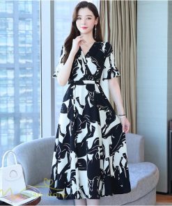 ミディアム | Aラインワンピース 着痩せ レディース カジュアル 半袖 きれいめ サマーワンピース 上品 大きいサイズ ワンピース 20代 ひざ丈 40代 日常感 お出かけ 30代