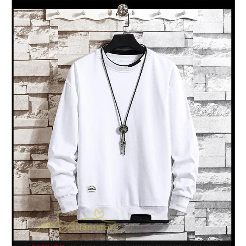 Tシャツ | ロングメンズ 長袖 秋物 トレーナー 切り替え フェイク レイヤード トップス tシャツ 男の子 長袖ロングT 20代30代40代 カジュアル