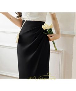 スカート | スリット入り 膝下 ひざ下 レディース ボトムス オフィス カジュアル 美脚 セクシー スリット 黒 ベージュ 脚長 ピンク ハイウエスト 通勤 春夏秋冬 OL