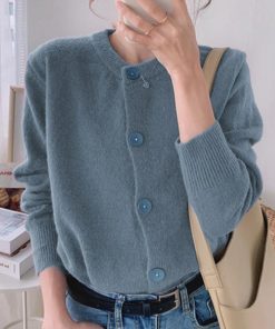 ニット・セーター | ニットトップス アウター ニットカーディガン 秋冬 長袖 無地カーデ シンプル レディース 大人かわいい ニットソー 韓国風