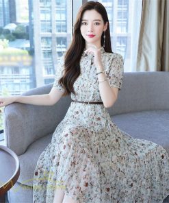 ミディアム | ワンピース レディース 着痩せ Aラインワンピース サマーワンピース 春 夏 ミディアムワンピース 上品 大きいサイズ 花柄 フレア 上品 20代 30代 半袖 40代