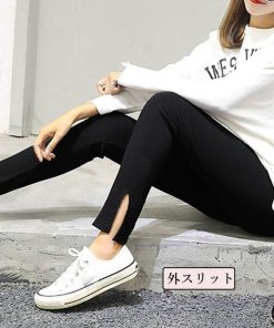 レギンス | サイドスリット 韓国 ボトムス