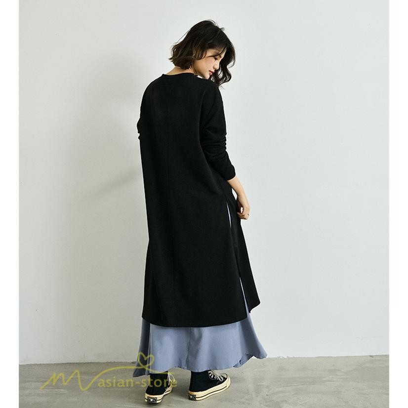 セットアップ | ワンピース 秋スカート レディース 秋物 ロングワンピース ロングスカート フリーサイズ 2点セット 着回し ウエストゴム 可愛い ゆったり 無地