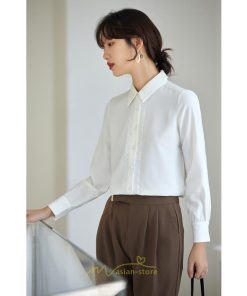 シャツ・ブラウス | ブラウス レディース 長袖 50代 白 シャツ ゆったり トップス きれいめ フォーマル 上品 フェミニン 青 高品質 40代 OL 通勤 フォーマル 20代 30代