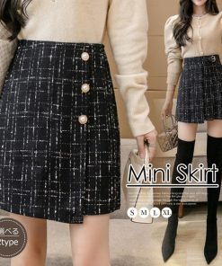 ミニスカート | ツイード風ミニスカートインナーパンツ付き