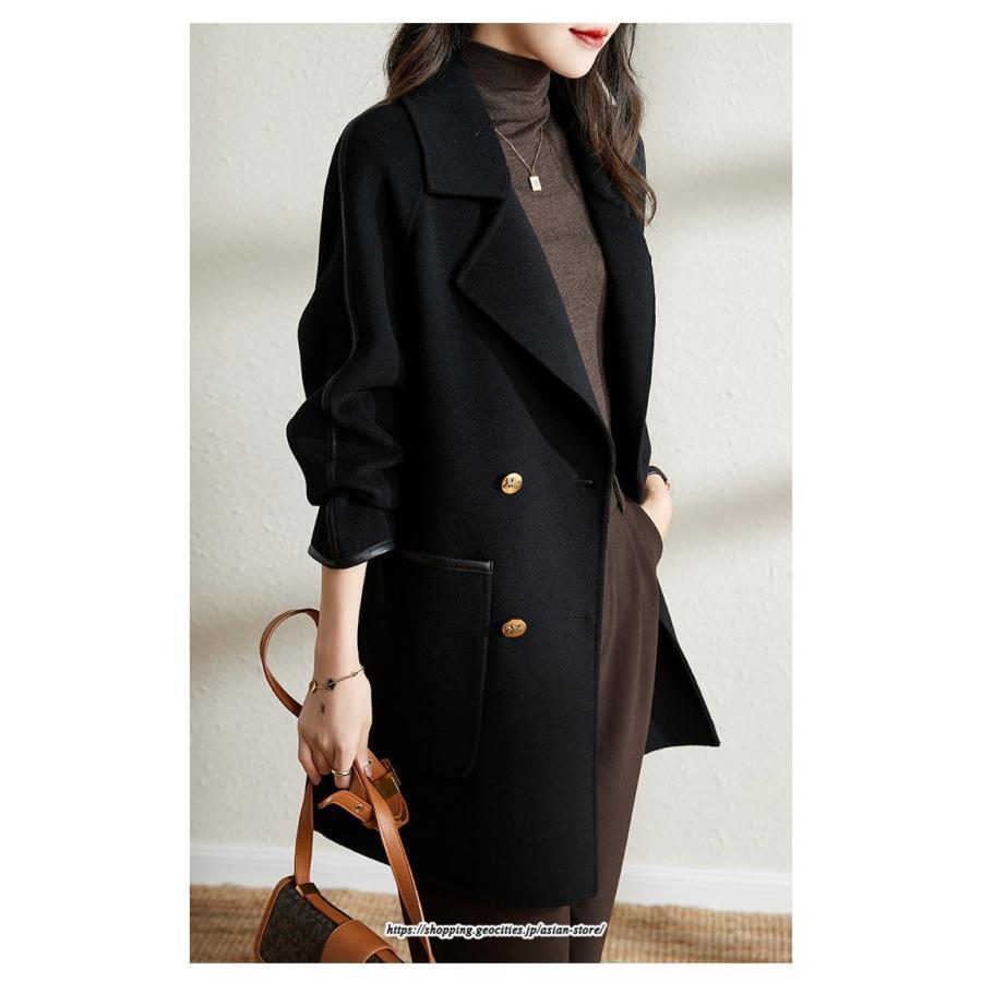 コート・ジャケット | コート チェスターコート ラシャ ミディアム丈コート ジャケット レディース 秋 アウター ゆったり 体型カバー きれいめ 羽織り 通学 通勤 上品 オフィス