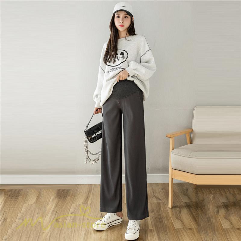 パンツ レギンス | マタニティパンツ ワイドパンツ レディース 着痩せ 上品 マタニティウェア 妊婦着 日常感 春 夏 秋 新作 産前 マタニティ 無地 ゆったり ウエスト調整 妊婦服