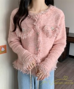 カーディガン | 2022秋冬ニットショート丈 アウター レディース ニットニット セーター 長袖 羽織り フロントボタン トップス 通学通勤 20代40代