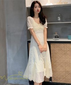 マキシ | ワンピース レディース スクエアネック 半袖 着痩せ 気質 可愛い 20代 30代 40代 サマー お出かけ Aラインワンピース サマーワンピース ロング丈 ワンピース