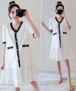 ワンピース | マタニティ 半袖 ママ服 妊娠服 産前 産後 マタニティ服 マタニティウェア 夏コーデ マタニティワンピ 通勤着 マタニティ アウトドア