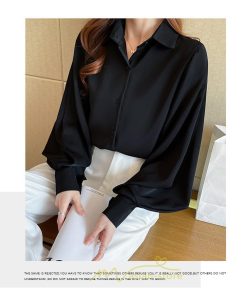 シャツ・ブラウス | ブラウス レディース オフィス フォーマル シャツ 白 開襟 レギュラー 長袖 黒 ホワイト ブラック 通勤 上品 エレガント お出かけ オシャレ オフィス OL