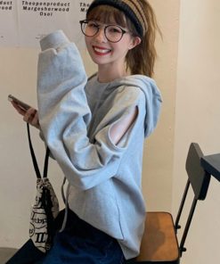 Tシャツ・カットソー | プルオーバー スウェット 薄手 肩見せ トップス トレーナー レディース パーカー カジュアル 肩出し 長袖 カットソー