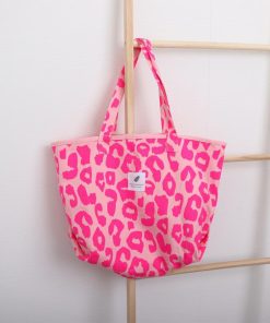 トートバッグ | キャンバスヒョウ柄 帆布鞄