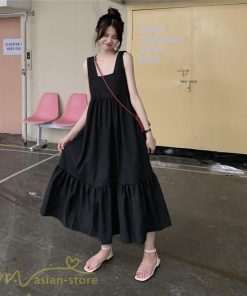 マキシ | 夏ワンピース ノースリーブ ロングワンピース レディース マキシワンピース 可愛い 春 夏 新作 無地 ロング丈 切り替え Aライン ゆったり フリーサイズ フレア