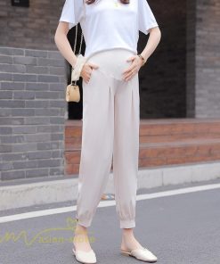 パンツ レギンス | マタニティパンツ レディース 妊婦服 テーパードパンツ 着痩せ 無地 マタニティウェア カジュアル 大きいサイズ 薄手 ウエスト調整 夏 マタニティ パンツ 春
