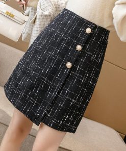 ミニスカート | ツイード風ミニスカートインナーパンツ付き