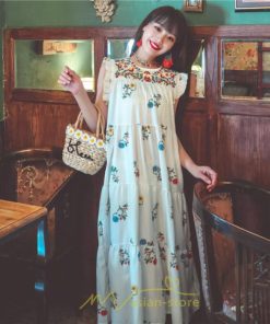 マキシ | ワンピース 夏 レディース リゾートワンピ ロングワンピース きれいめ 夏ワンピ エスニック 花柄 ノースリーブ 海外旅行 レトロ 夏服 ロング サマーワンピース