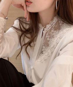 シャツ・ブラウス | レディース 長袖 シャツ シャツ カットソー 大人セレブ おしゃれ韓国ファッション 春秋新作 刺繍 トップス レースブラウス ブラウス