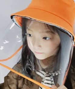 （子供）その他 | サファリハット キッズ 取り外し可能 日よけ帽子 バケットハット 保育園 帽子 男女兼用 折りたたみ フェイスシールド【ネコポス