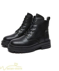 ショートブーツ | レディース ブーティー 太ヒール ブーツ ショートヒール カジュアル レースアップ 編み上げブーツ 厚底ブーツ 厚底 コスプレ靴 歩きやすい