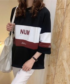 パジャマ ルームウェア | ビッグTシャツ レディーストップス ロングTシャツ ゆったりカジュアル可愛い M L XL XXL ベージュ 黒 ブルー ブラック 2020春夏ロングTシャツ