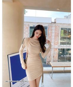 タイト | セクシーワンピース 二次会ワンピース 上品 高級感 ワンピース 長袖 タイトワンピース スリム 美ライン フォーマル オフィス お呼ばれワンピース 結婚式 通勤