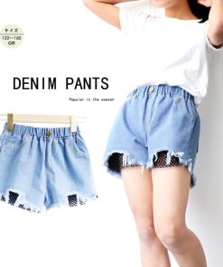 (子供)その他 | キッズ ダメージ デニムショートパンツ