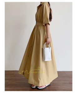マキシ | シャツワンピース ワンピース 秋 春 レディース ロングワンピース 長袖 ロング丈 マキシ丈 体型カバー 無地 ゆったり 40代 夏作 30代 カジュアル 着痩せ 50代