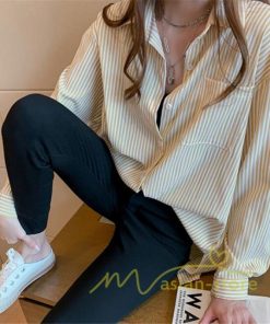 在庫ある | 短納期シャツレディースブラウス ビジネスカジュアルゆったりシャツトップス フォーマルシャツ オフィスブラウス ストライプ 薄手 通学通勤 春夏衣装 着痩せ