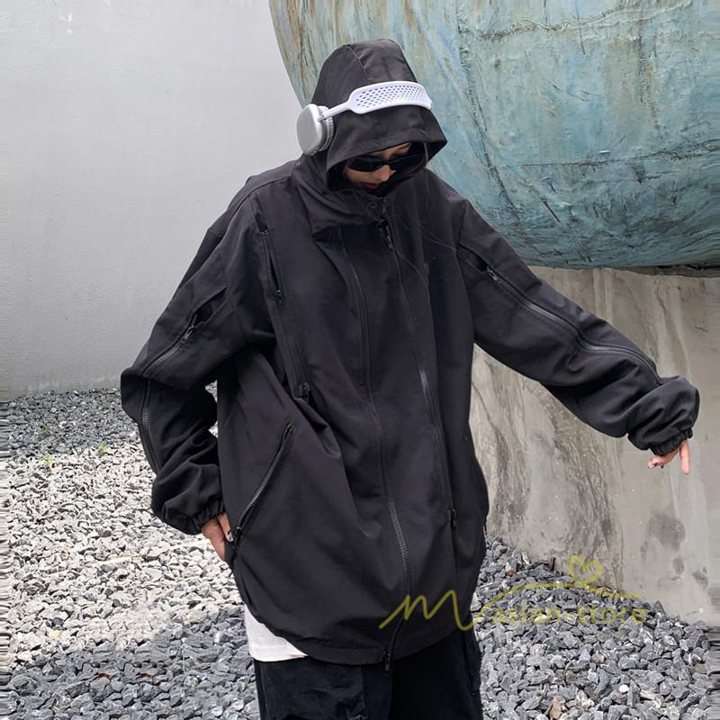 コート・ジャケット | マウンテンパーカー レディース アウター パーカー ジャケット メンズ 男女兼用 ブルゾン カジュアル 大きいサイズ Oversize 羽織り 防風 無地 ゆったり