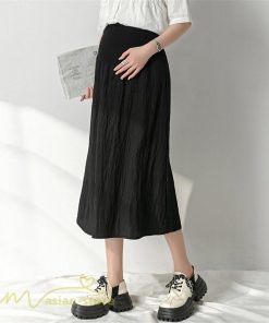 スカート | 妊婦マタニティウェア レディース 春 夏 秋 ゆったり Aライン カジュアル ママ 産前 送料無料 マタニティウエスト調整 裏地付き