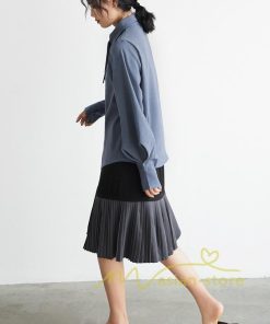 在庫ある | 短納期シフォンブラウスレディース パフスリーブシャツ ビジネスブラウストップス オフィスフォーマルシャツブラウス 薄手 春夏衣装 通学通勤 着痩せ OL 無地