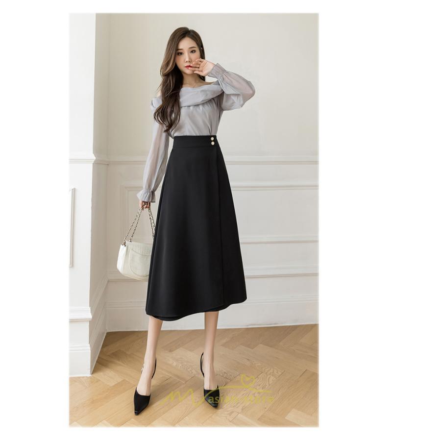 スカート | ボトムス ロング丈 ミモレ丈 Aライン 楽 大人 きれいめ 20代 30代 40代 通勤 上品 ビジネス オフィス 高見え 冬 2022新作 着痩せ 脚長効果 秋