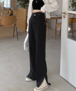 デニム | ストレートデニムパンツ ハイウエスト美脚