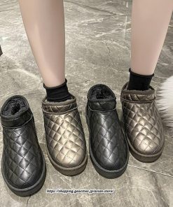 ブーツ | ムートンレディース 靴 カジュアルシューズ 裏起毛 防寒 おしゃれ スノーシューズ 痛くない 冬 歩きやすい ショートもこもこ あったか