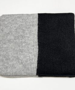 マフラー | ニット配色 レディース 秋冬