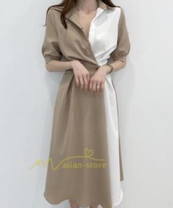 マキシ | ワンピース Aライン 夏ワンピース 春 夏 秋 半袖 ロング マキシ丈 ロングワンピース マキシワンピース 着痩せ エレガント 二次会 配色 上品 20代30代40代50代