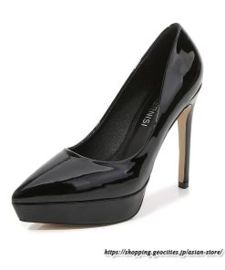 パンプス | 22.5cm-28cmハイヒール厚底ポインテッドトゥ ストラップなし レディースシューズ ピンヒール 大きいサイズ 大人 上品 パーティー